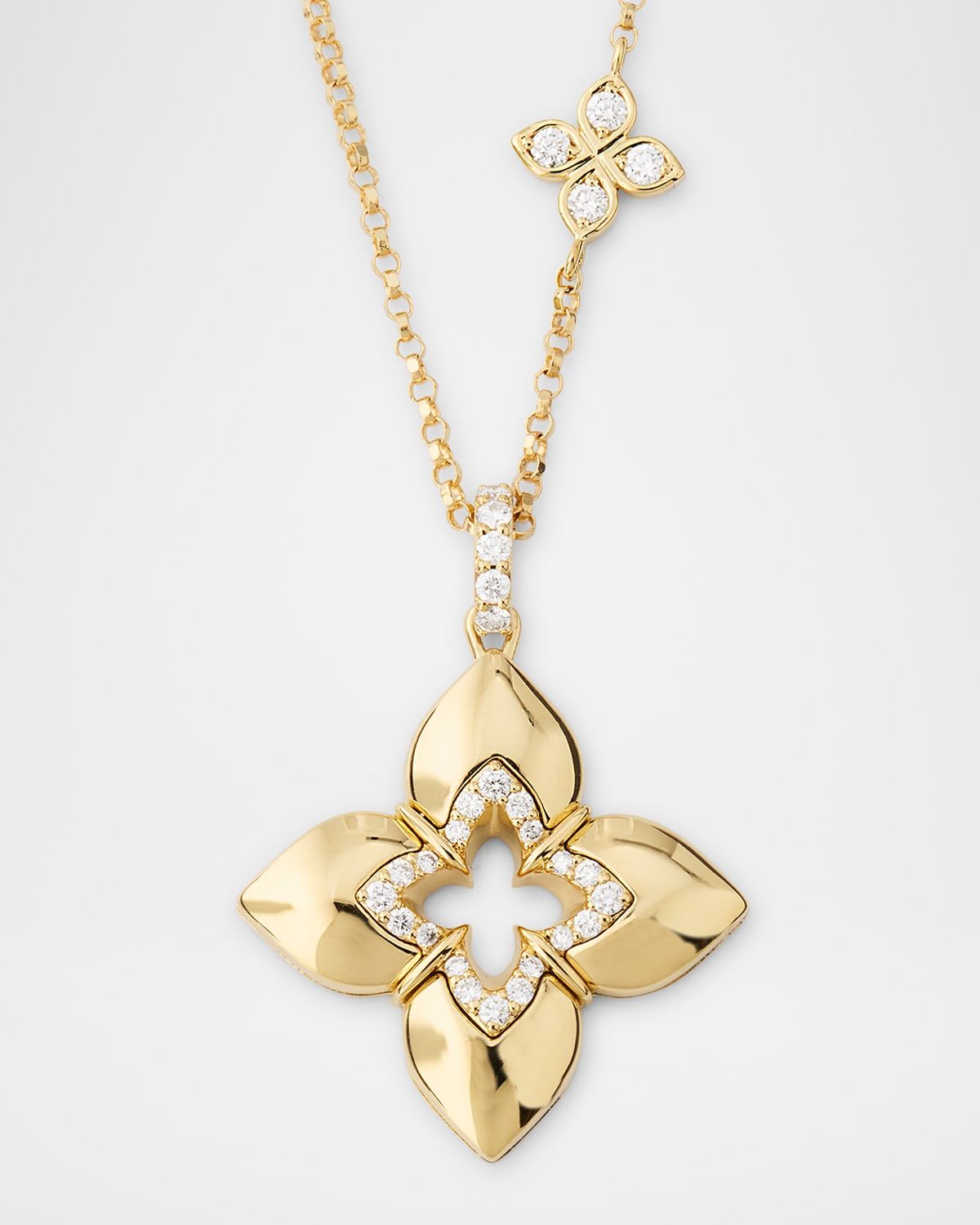 18K Yellow Gold Diamond Venetian Princess Necklace