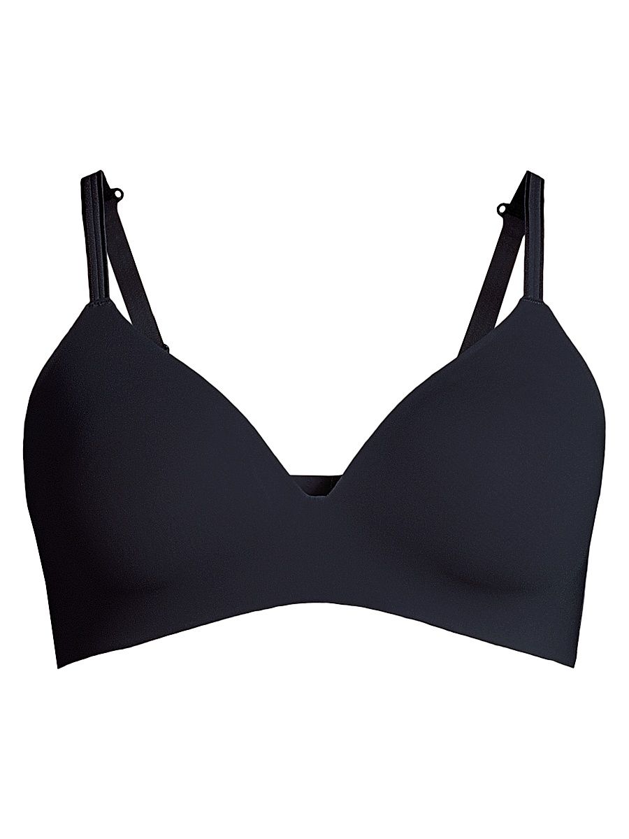 Women's Second Skin Wireless Bra - Black - Size 38F