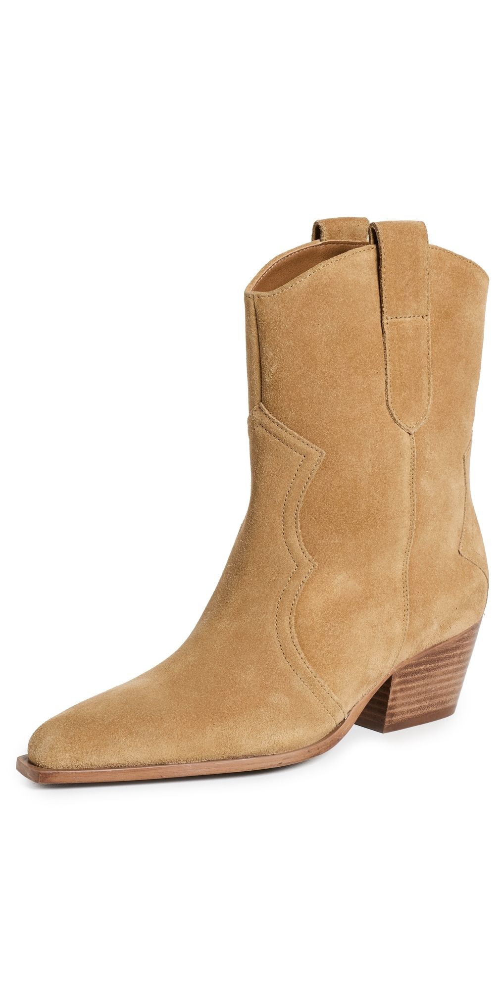 Free People Cat Nap Cowboy Boots Camel Suede 6