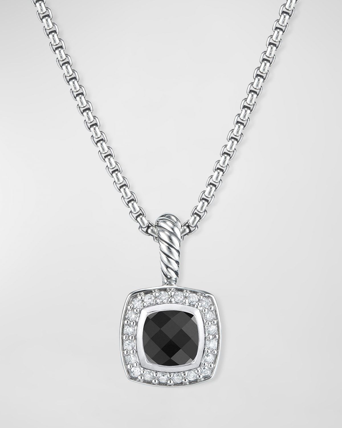 Petite Albion Necklace with Gemstone and Diamonds