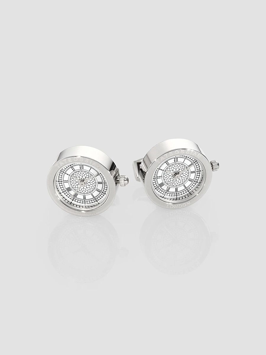 Men's Big Ben Watch Cuff Links - Silver