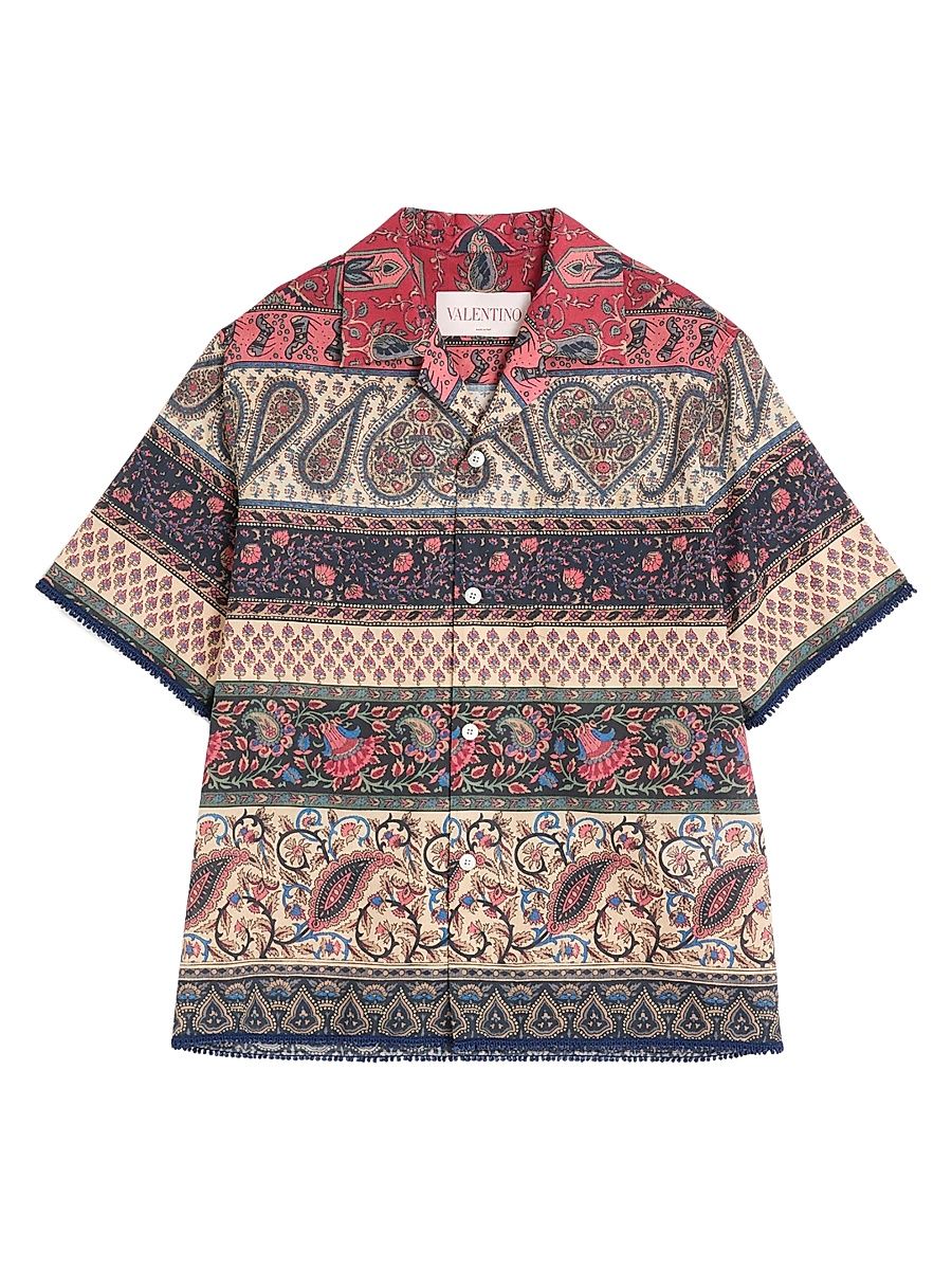 Men's Bowling Shirt in Cotton Muslin - Size 42