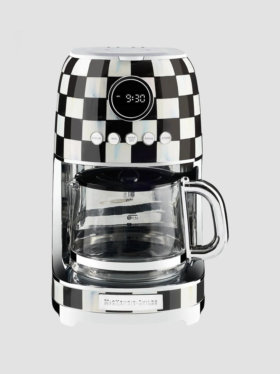 MacKenzie-Childs Courtly Check Drip Coffee Maker