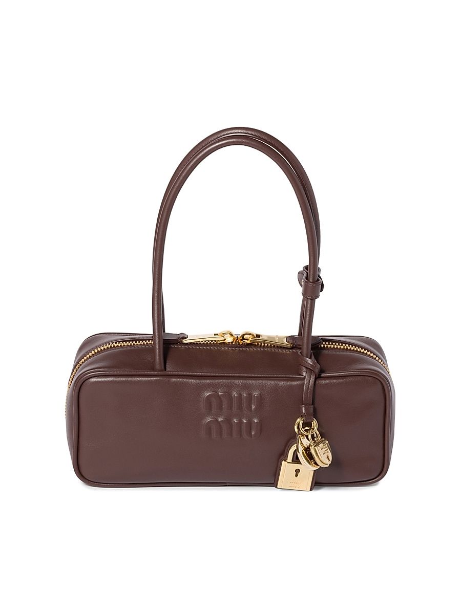 Women's Beau Leather Shoulder Bag - Brown