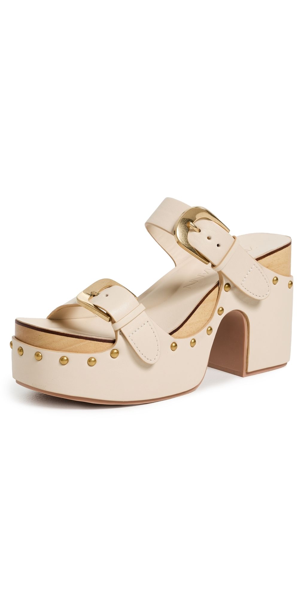 Zimmermann Alight Wedge Sandals Milk 38