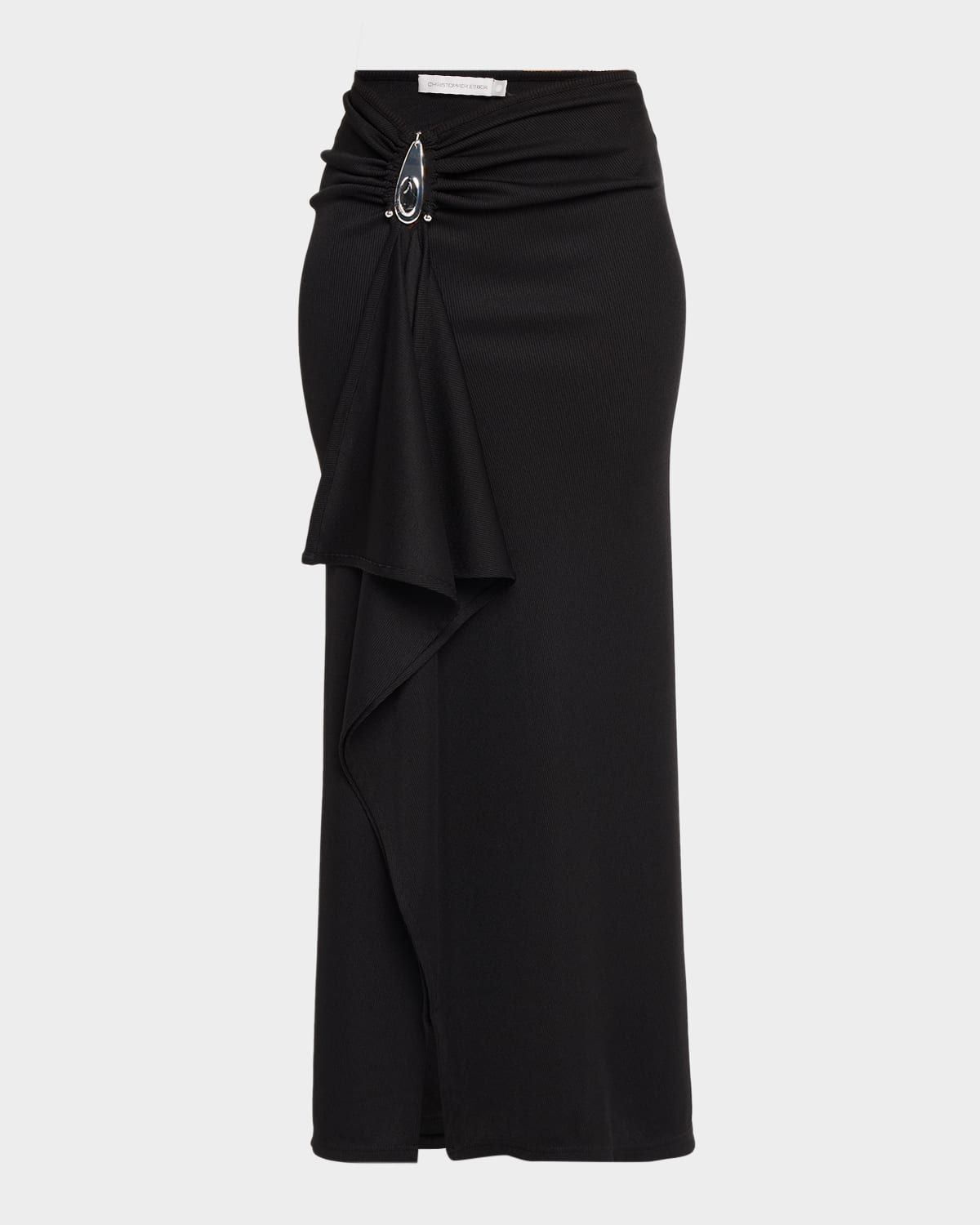 Crystal Pendant Cascade Skirt