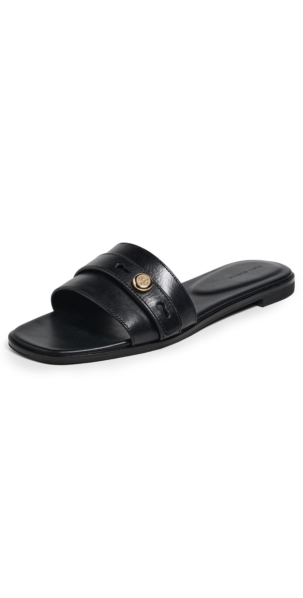 Tory Burch Romy Slides Perfect Black 6