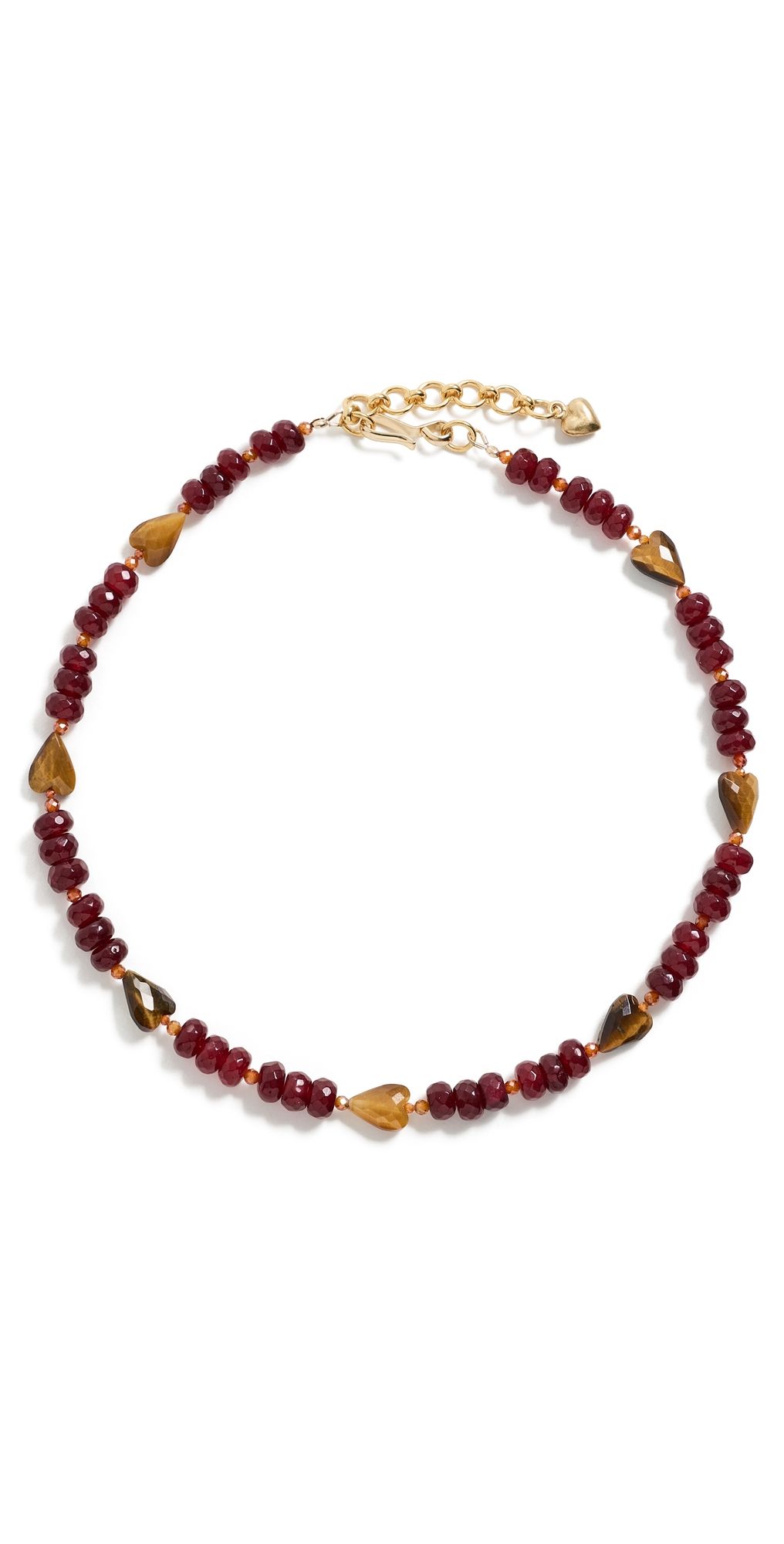 Brinker + Eliza Pebble Beach Necklace Tigers Eye One Size