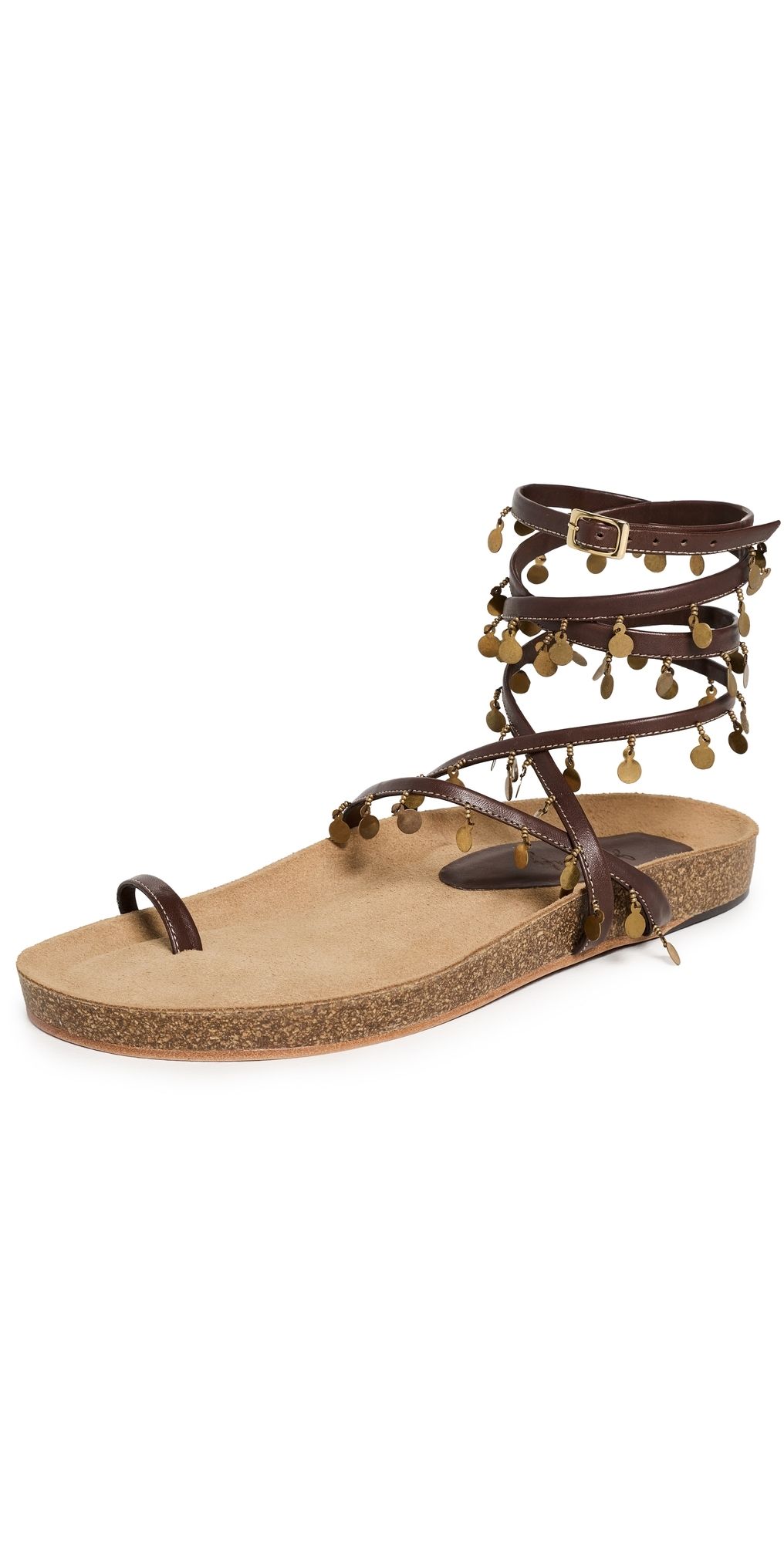Johanna Ortiz Chocolate Serenade Swim Sandals Chocolate 41