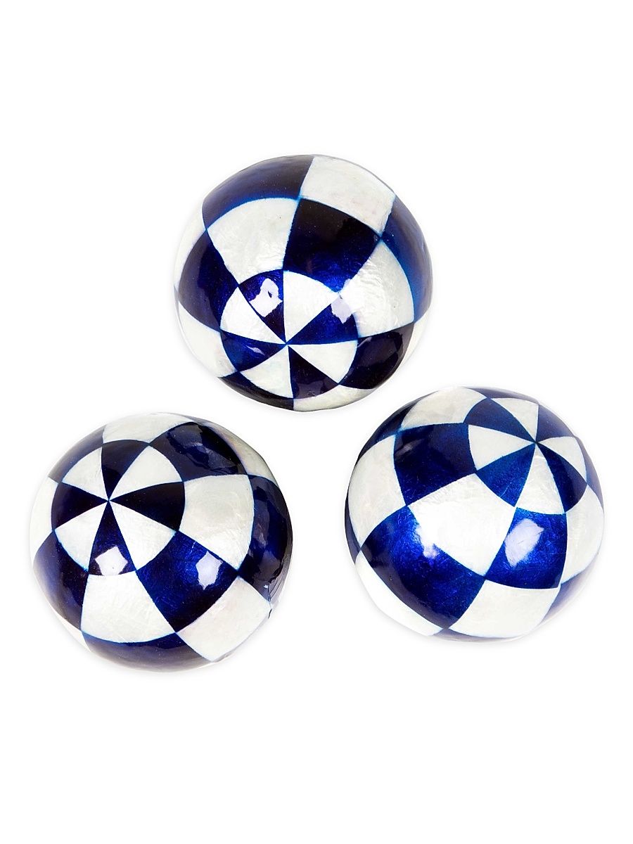 Royal Check Capiz 3-Piece Ball Set - Size Large
