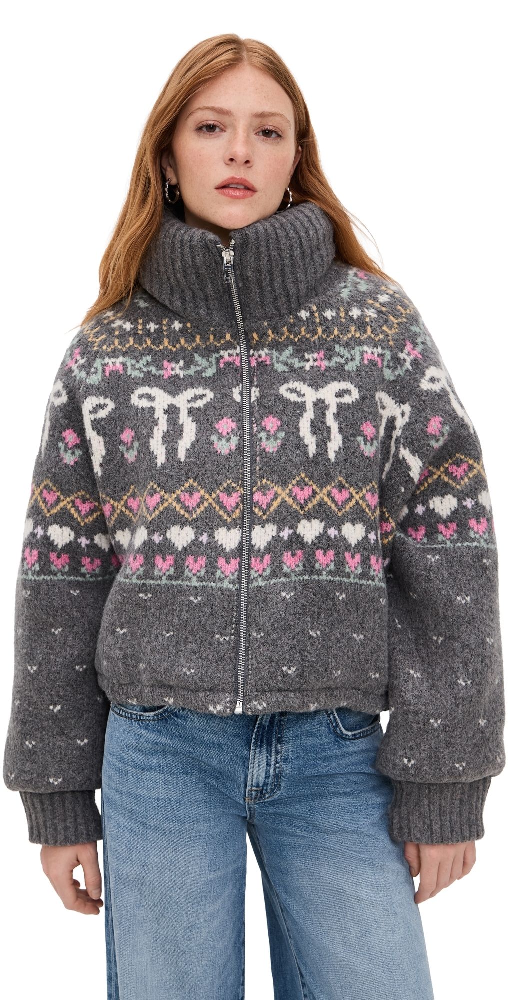 BLANKNYC Dream Chaser Sweater Grey Combo M