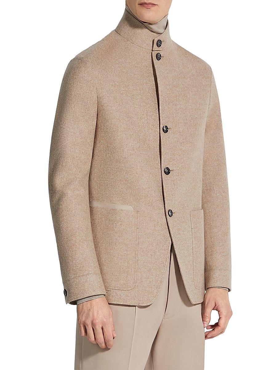 Men's Oasi Cashmere II Conte Chore Jacket - Light Taupe - Size 38