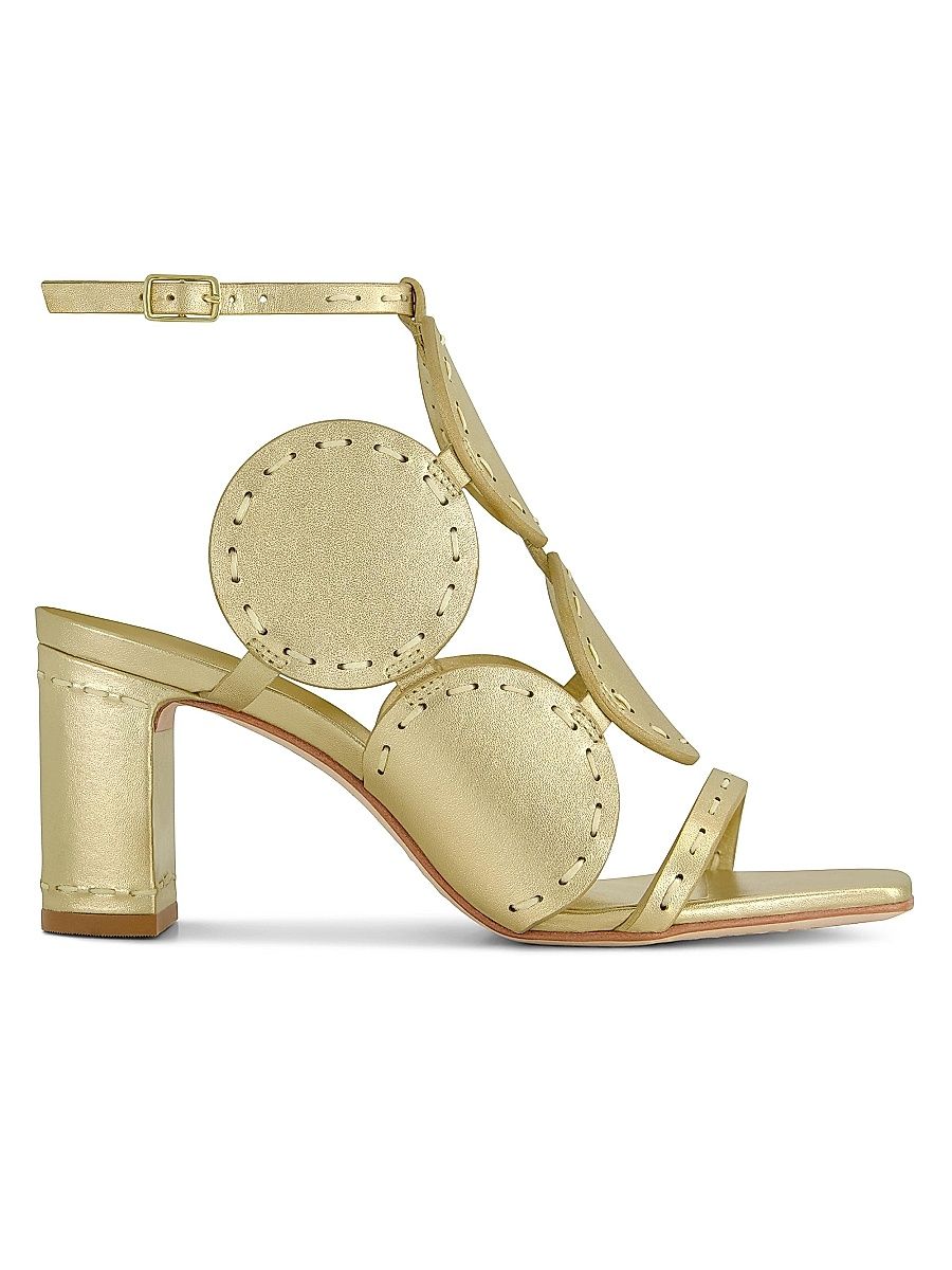 Women's New Moon 75MM Heeled Sandals - Light Gold - Size 11