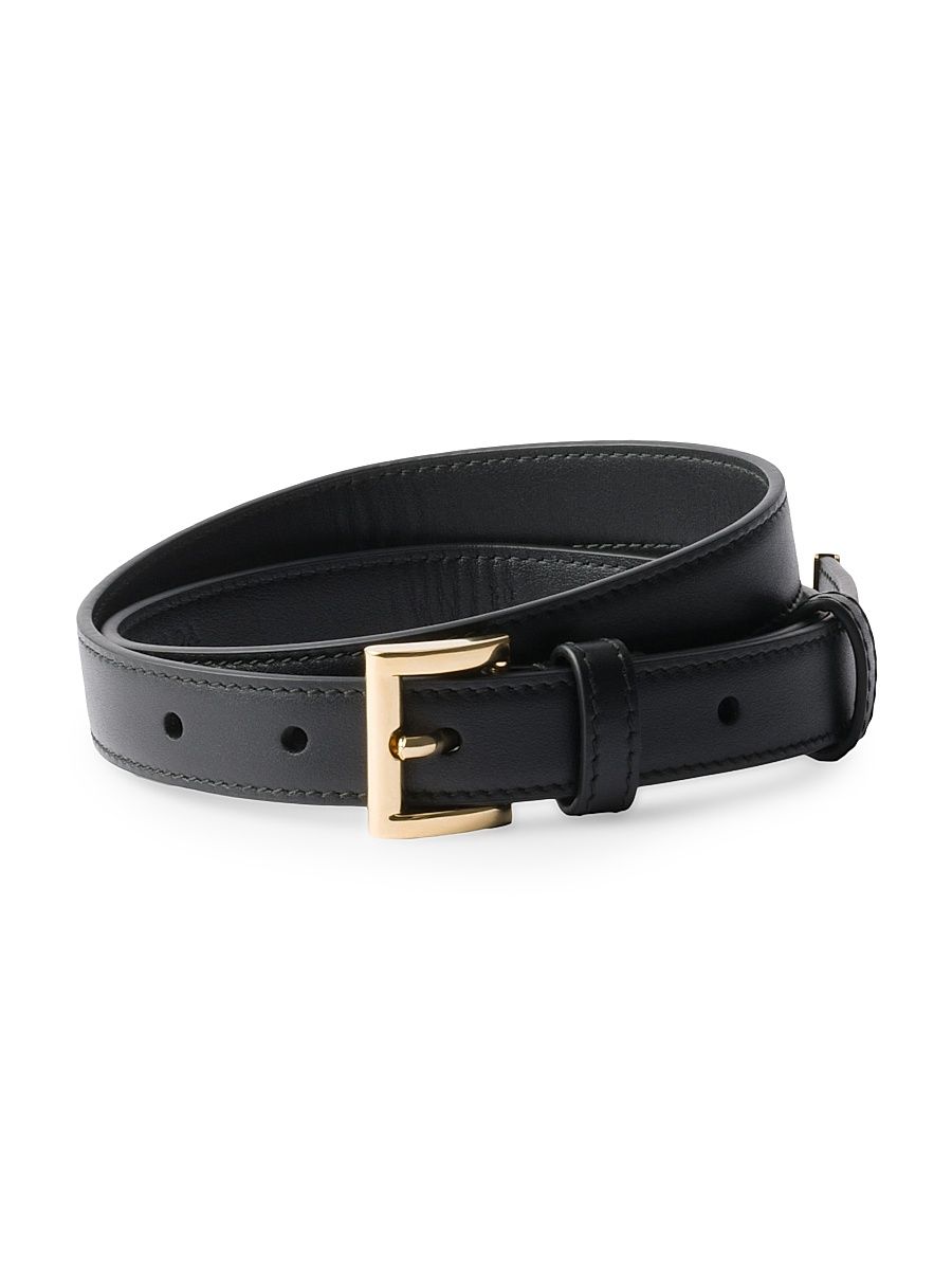 Women's Leather Belt - Black - Size 36
