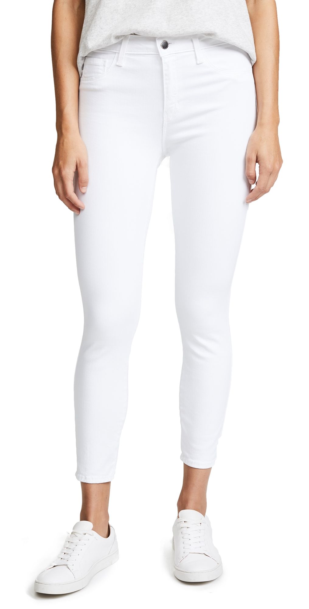 L'AGENCE Margot High Rise Skinny Jeans Blanc 24