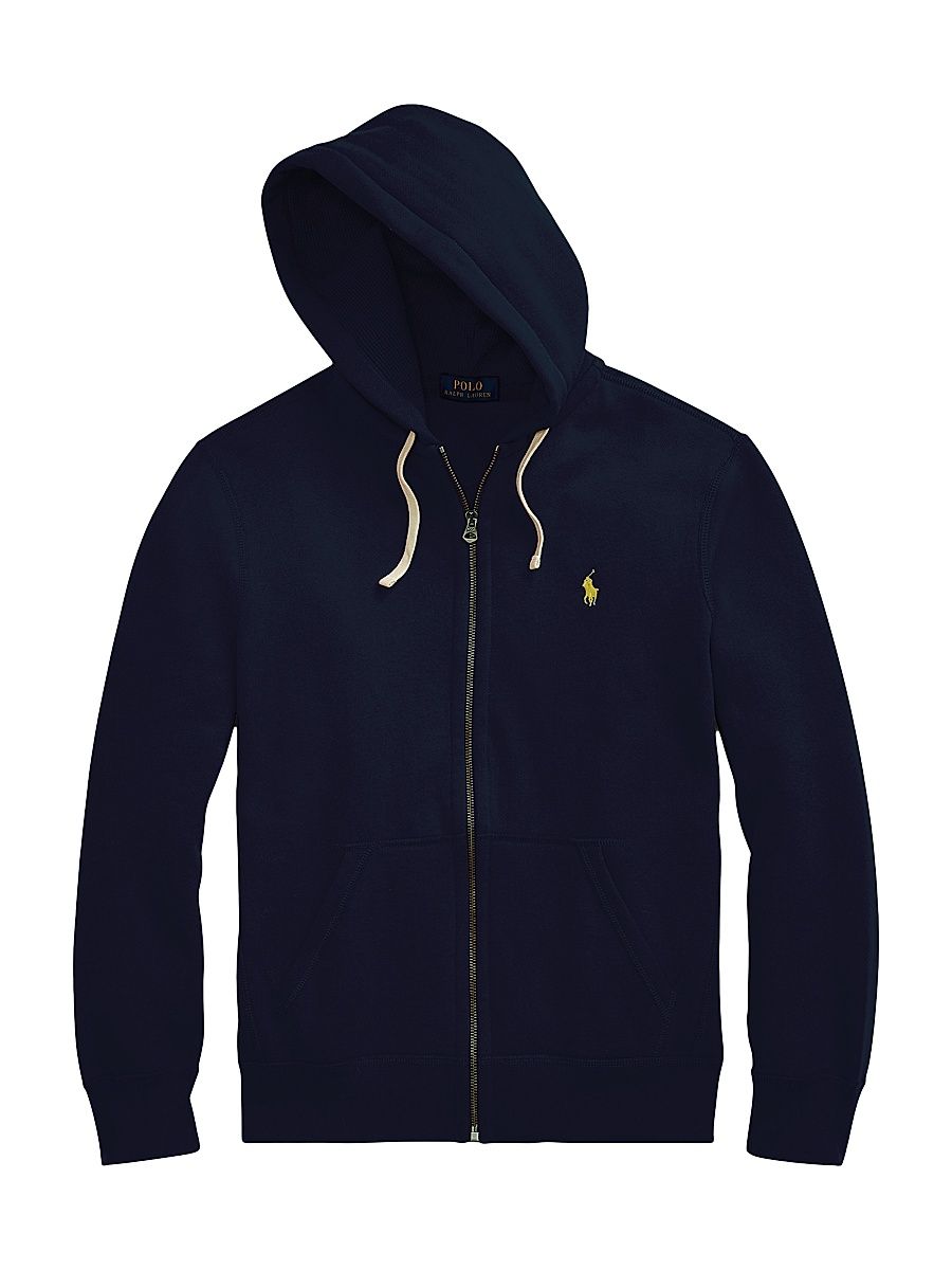 Men's Fleece Full-Zip Hoodie - Cruise Navy - Size Small