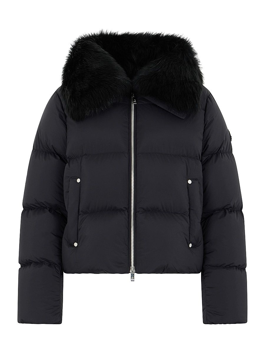 Women's Belle Dune Short Puffer Jacket - Black - Size XL