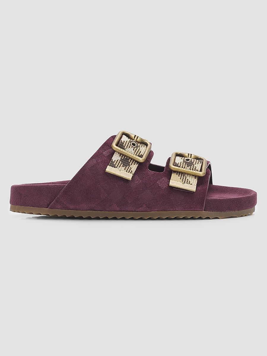Women's Check Suede Urchin Sandals - Vineyard Red - Size 11