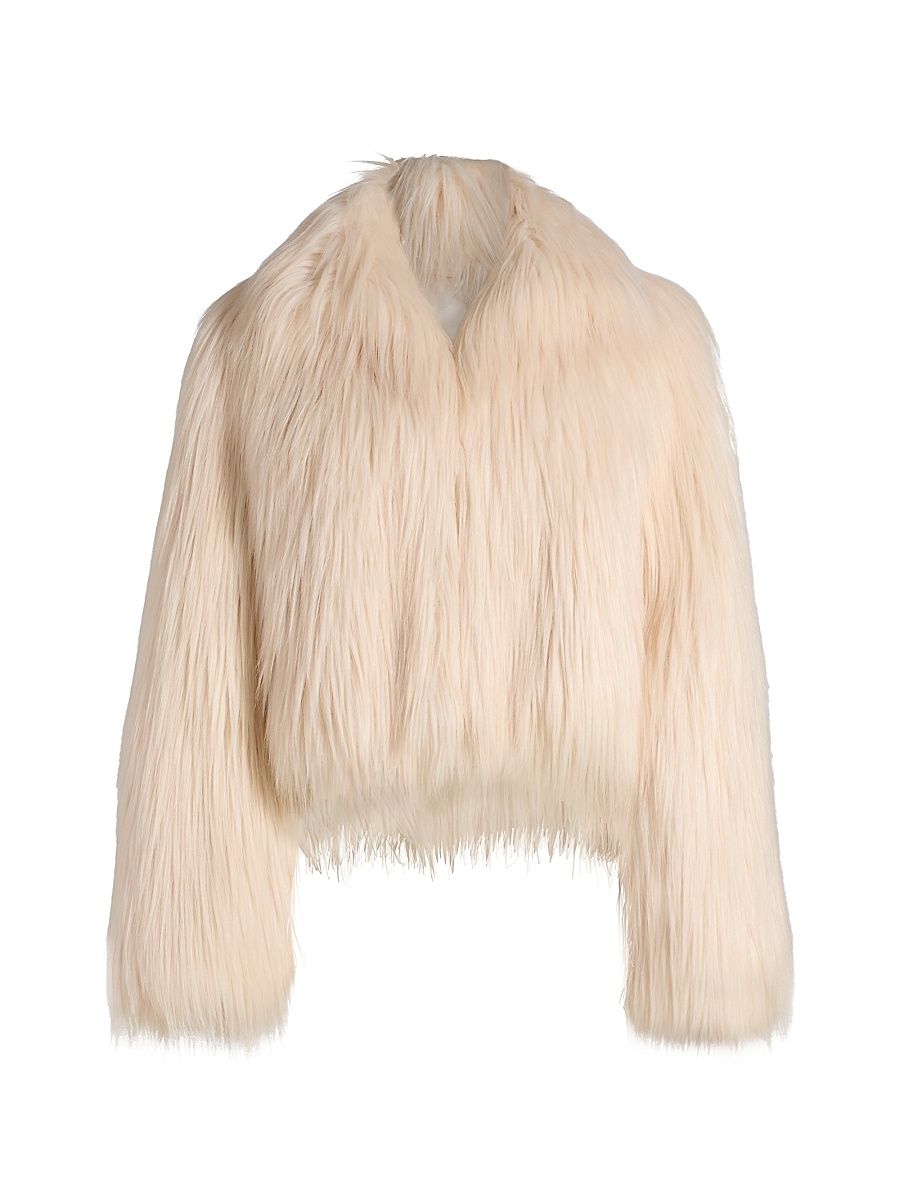 Women's Fallon Faux-Shearling Jacket - Ivory - Size XL