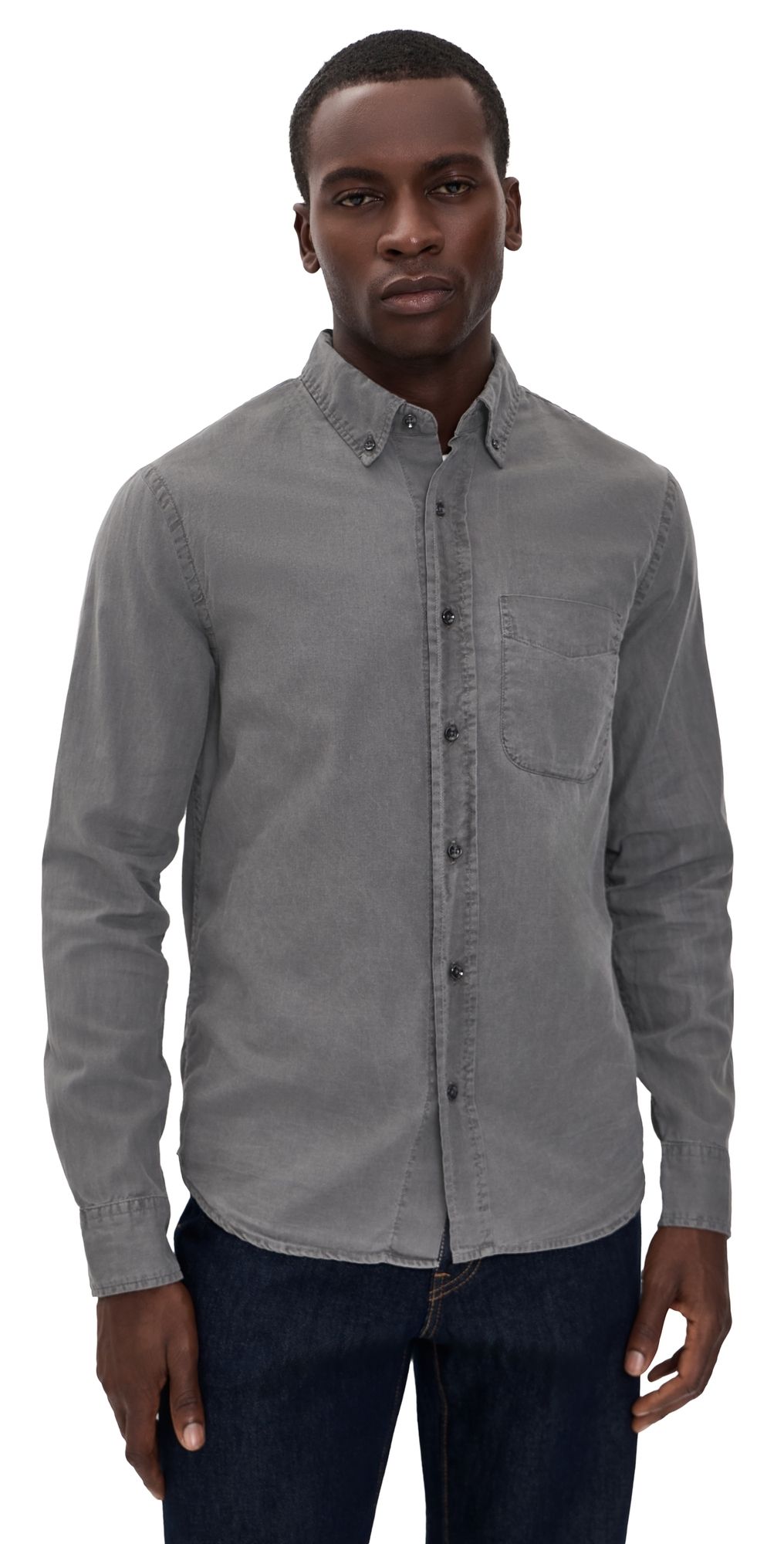 Save Khaki AA Oxford Shirt Faded Black M