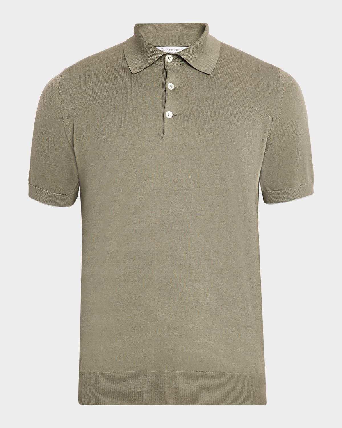 Men & apos;s Cotton Short-Sleeve Polo Sweater