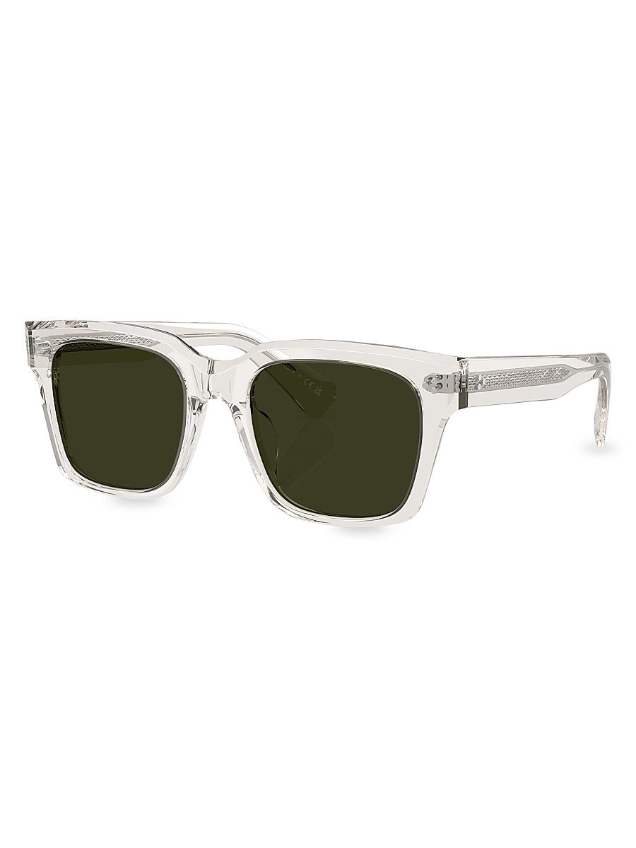 Men's Ollice 52MM Pillow Sunglasses - Grey