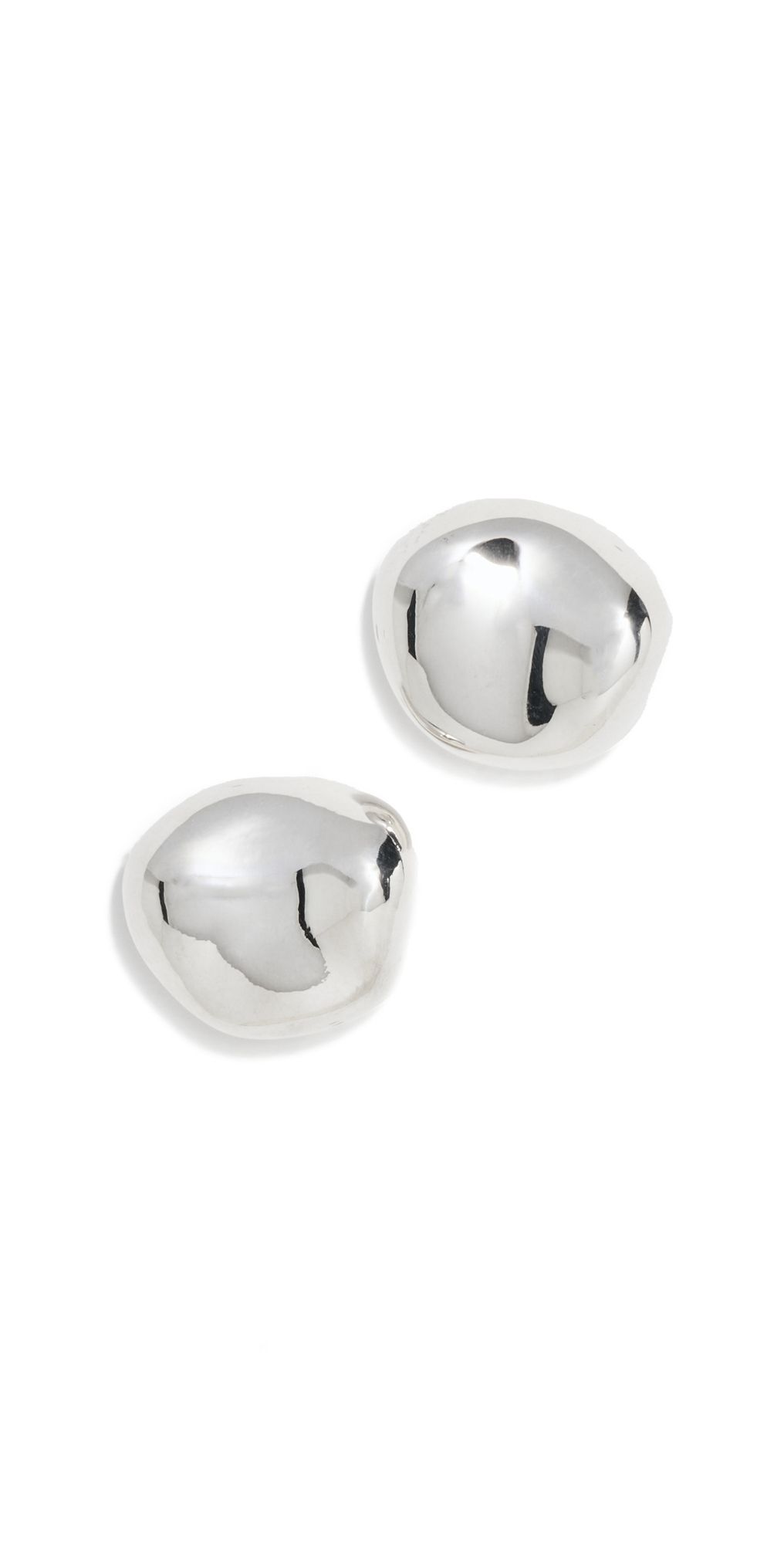 AGMES Small Gia Studs Silver One Size