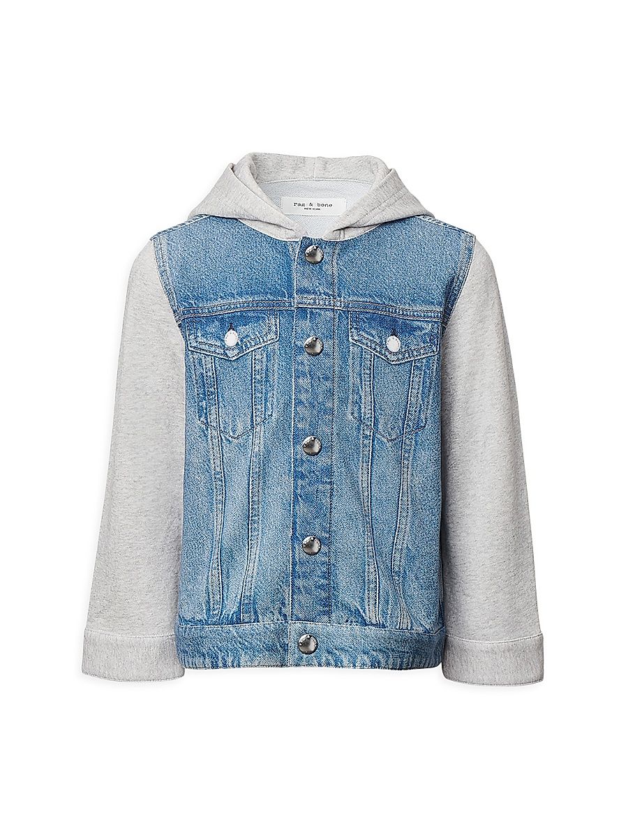 Baby's, Little Kid's & Kid's Mini Miramar Terry Combo Hooded Trucker Jacket - Sport - Size 9