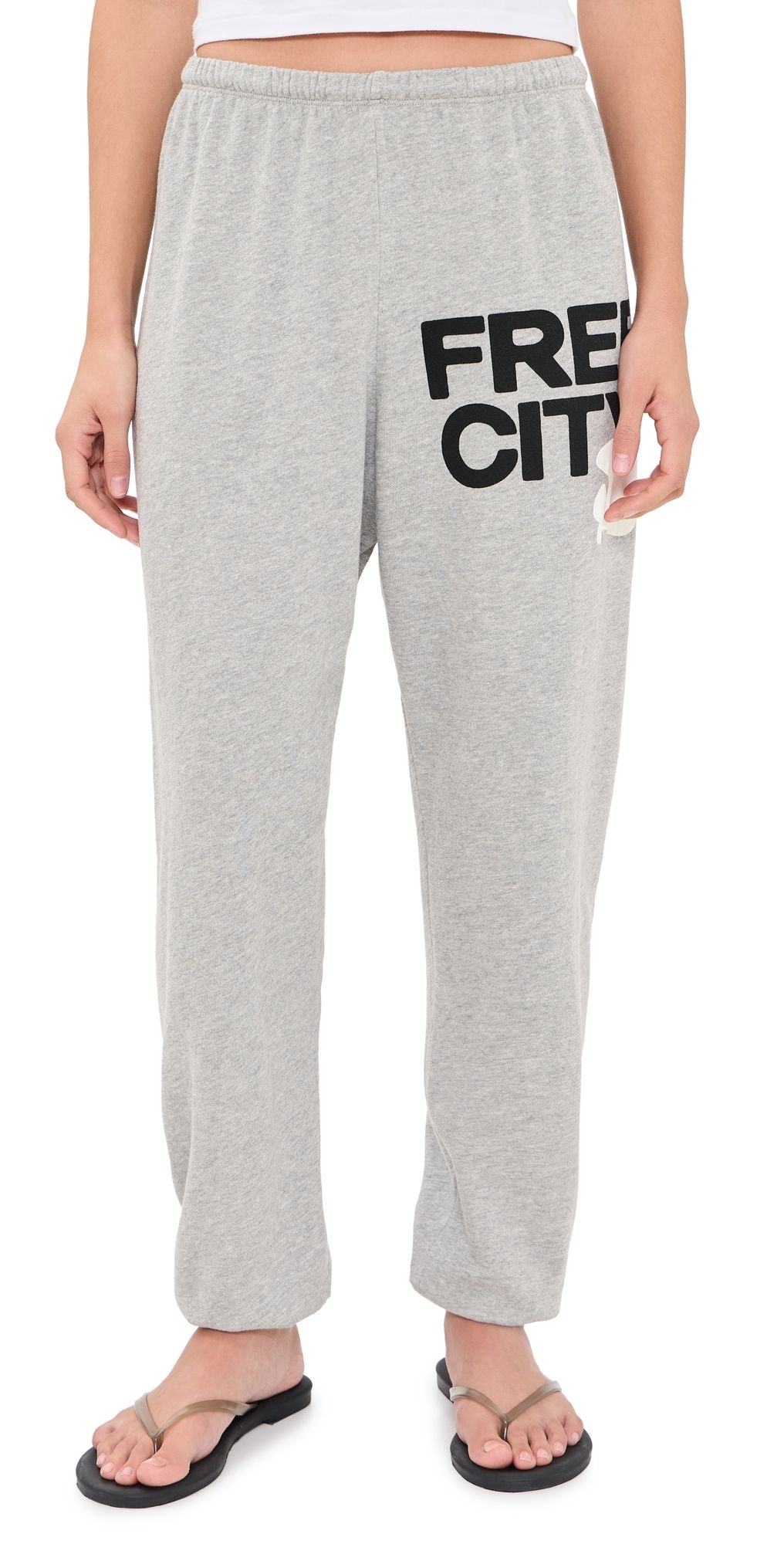 FREECITY Heather Sweatpants Heathercreamy L