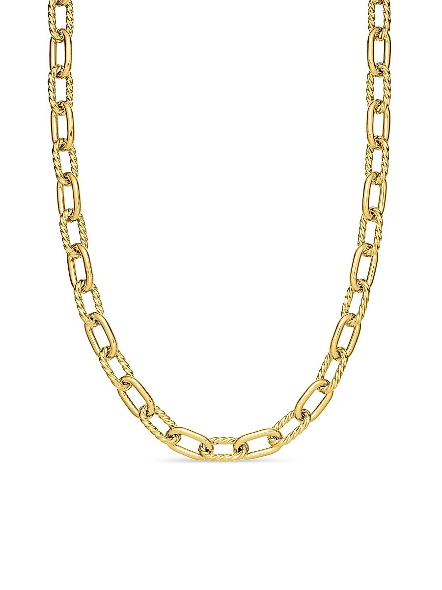 Men's DY Madison Chain Necklace in 18K Yellow Gold - Gold - Size 24