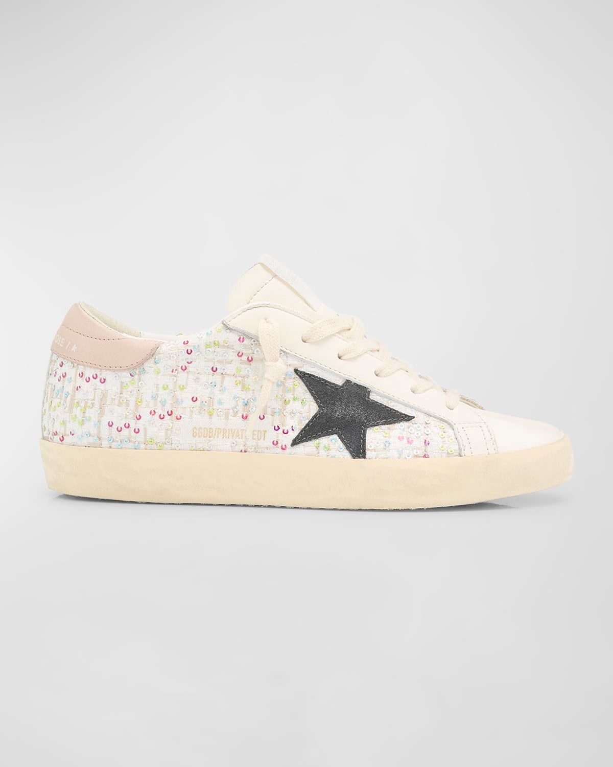 Super-Star Sequin Leather Low-Top Sneakers