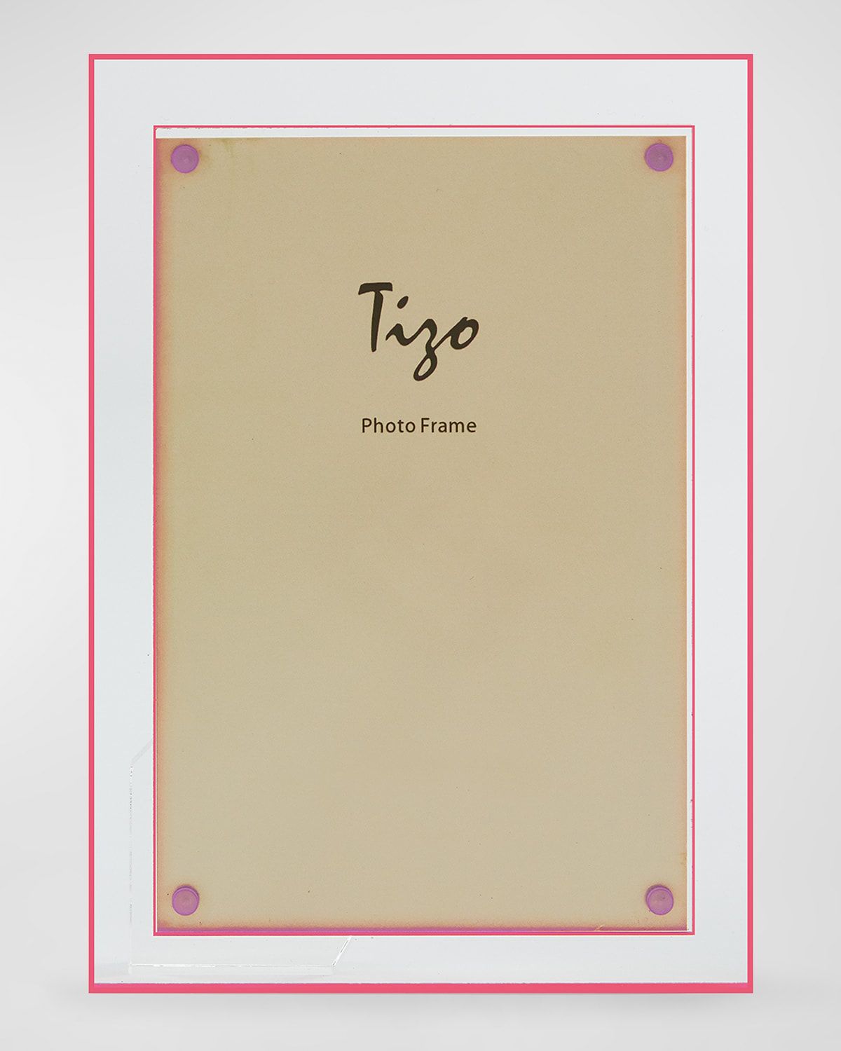 LUCITE DOUBLE BORDER FRAME