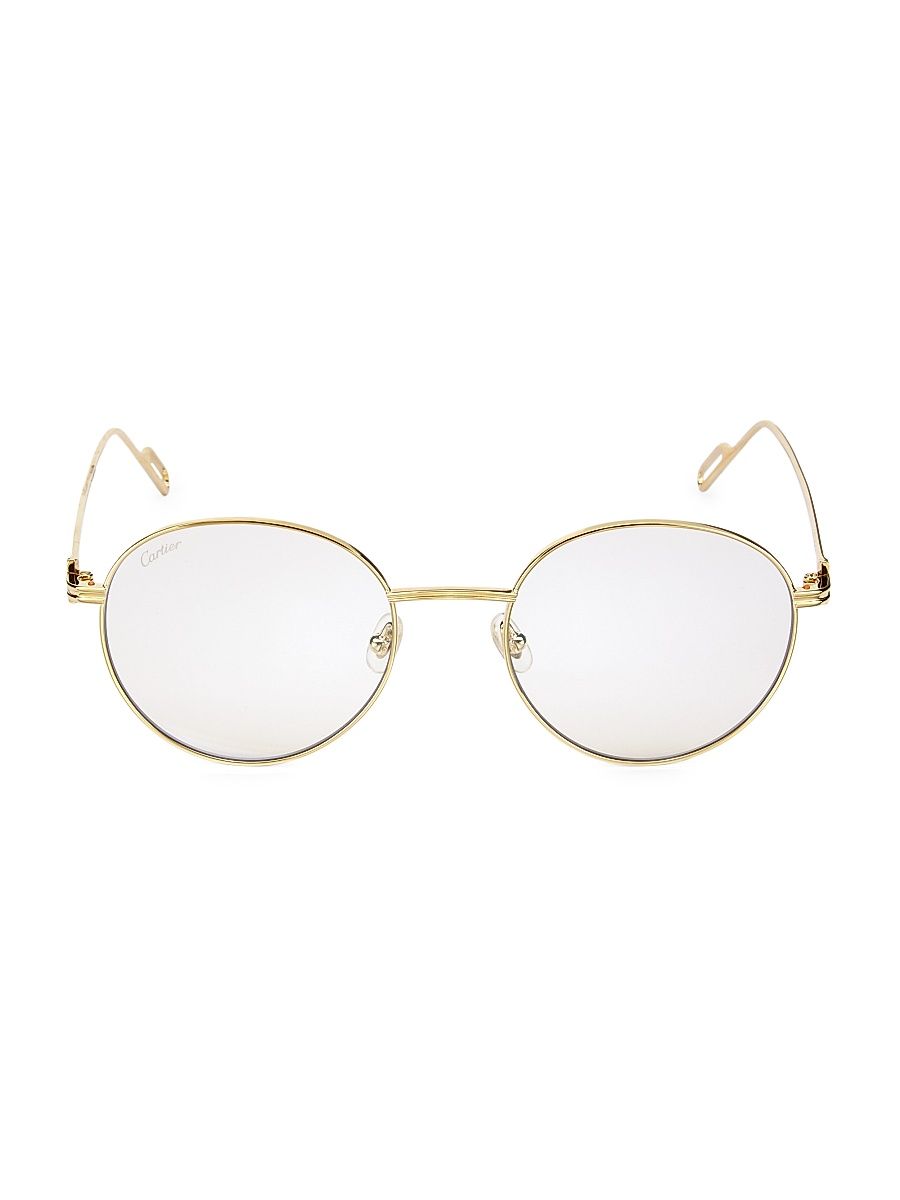 Women's 53MM Round Sunglasses - Gold