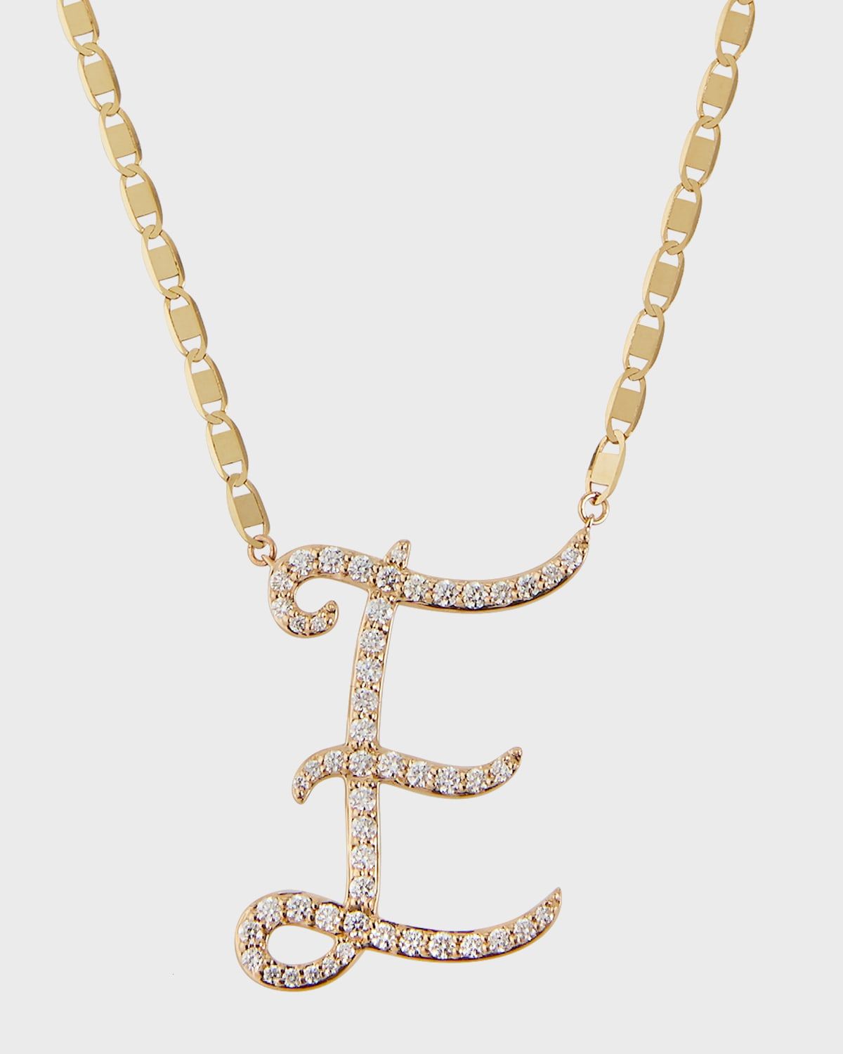 14K Gold Malibu Diamond Initial Necklace