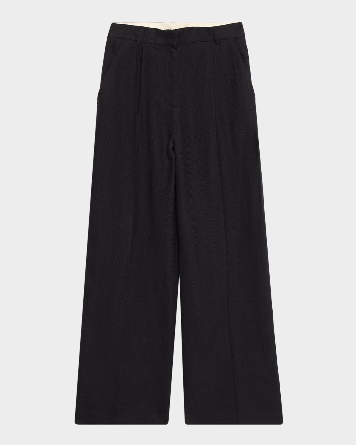 Perla Tailored Straight-Leg Trousers