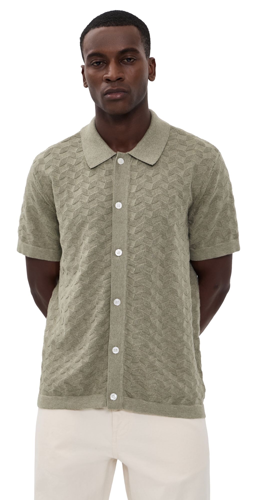 PAIGE Mendez Sweater Shirt Dried Lemongrass XL