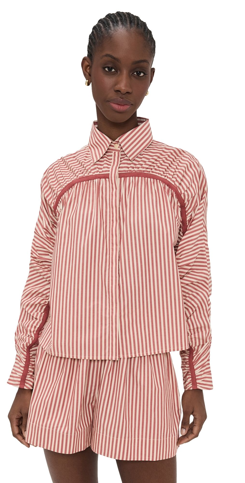 Merlette Julian Shirt Sienna Stripe XS
