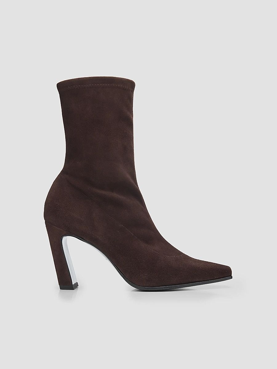 Women's Stassi 85MM Stretch Booties - Midnight Espresso - Size 6