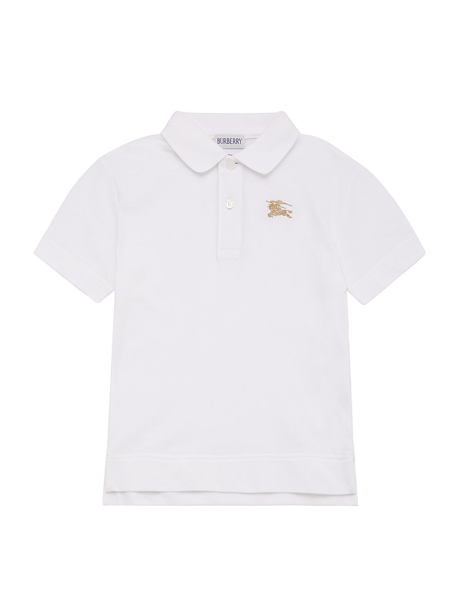 Little Boy's & Boy's EKD Polo Shirt - White - Size 8