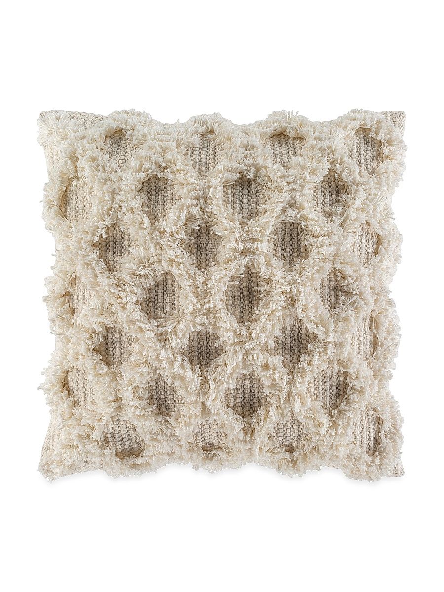 Delta Down Fill Pillow - Ivory White Khaki