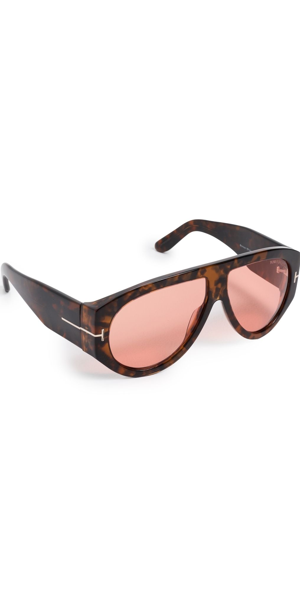 Tom Ford Bronson Sunglasses Shiny Dark Havana One Size