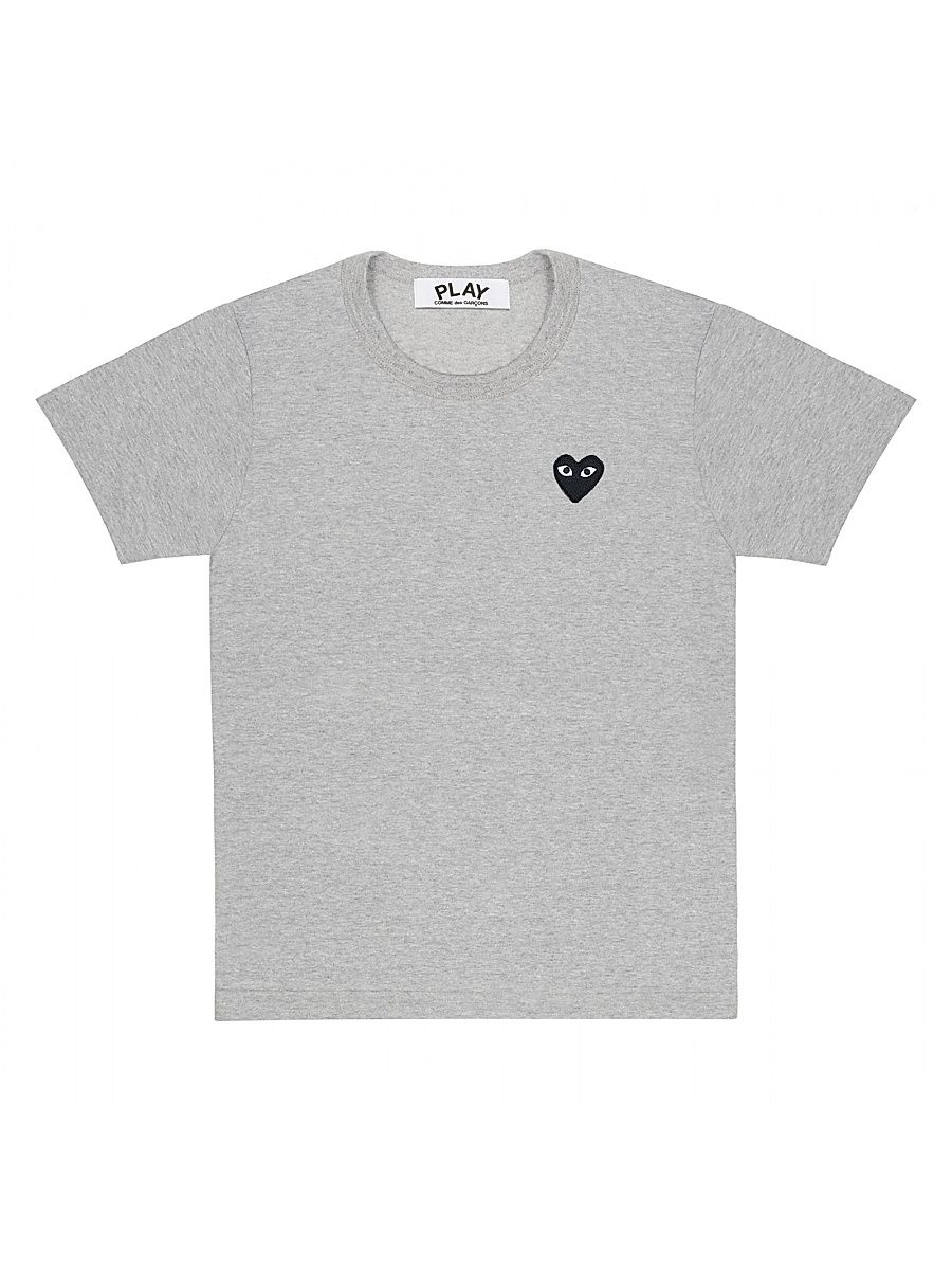 Women's Heart T-Shirt - Grey - Size XS