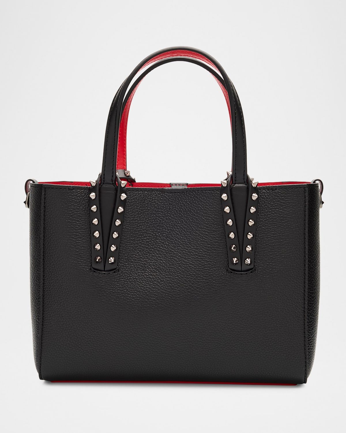 Cabata Mini Tote Bag in Leather with Spikes