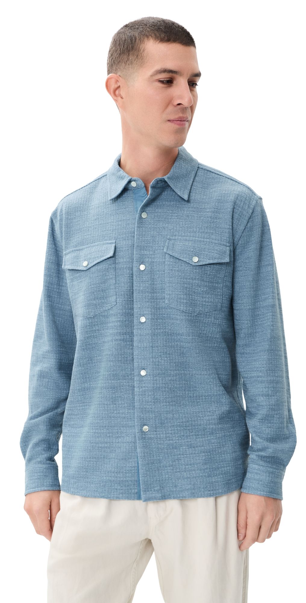 SIMKHAI Carter Refined Shacket Capri M