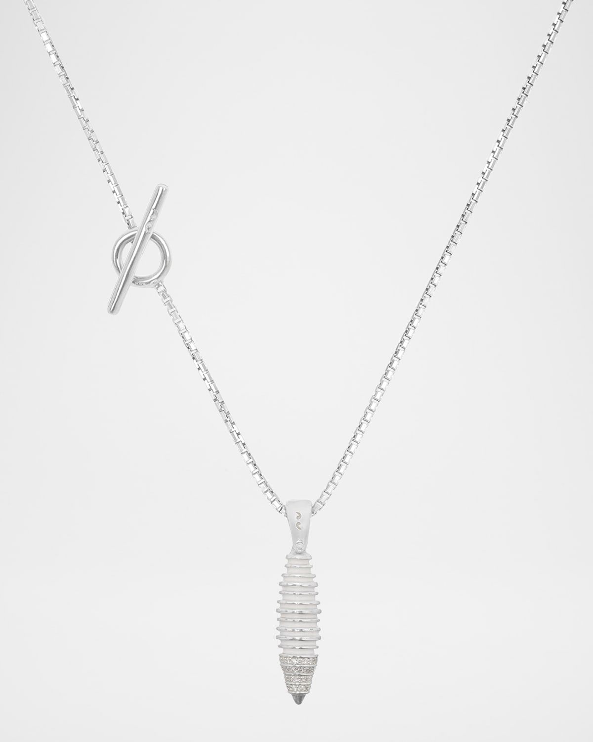 Men & apos;s Acies Cocoon Triple White Pendant Necklace