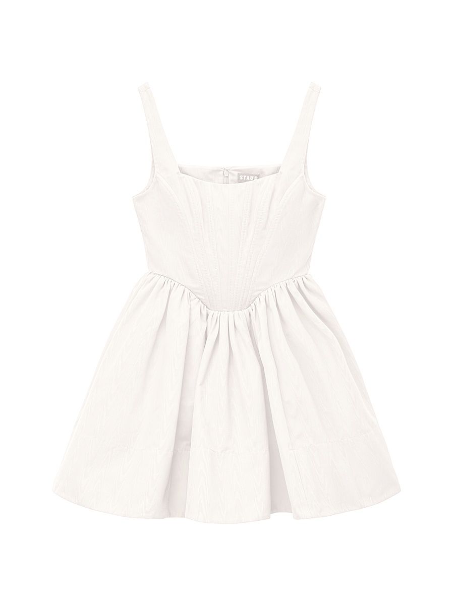 Women's Landscape Corset Minidress - White - Size 10