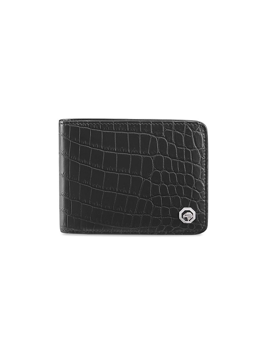 Men's Bifold Leather Wallet - Black
