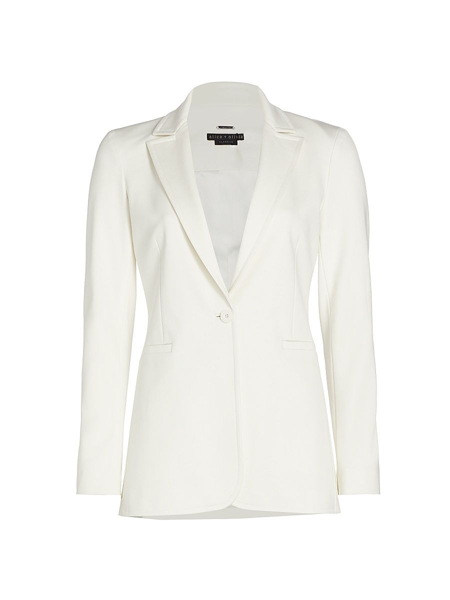 Women's Breann Fitted Blazer - Off White - Size 10