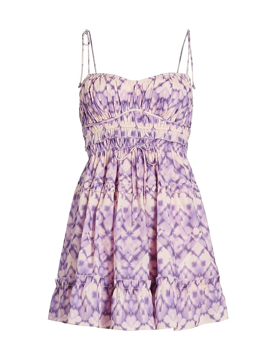 Women's Alice Batik Cotton Minidress - Alice - Size 12