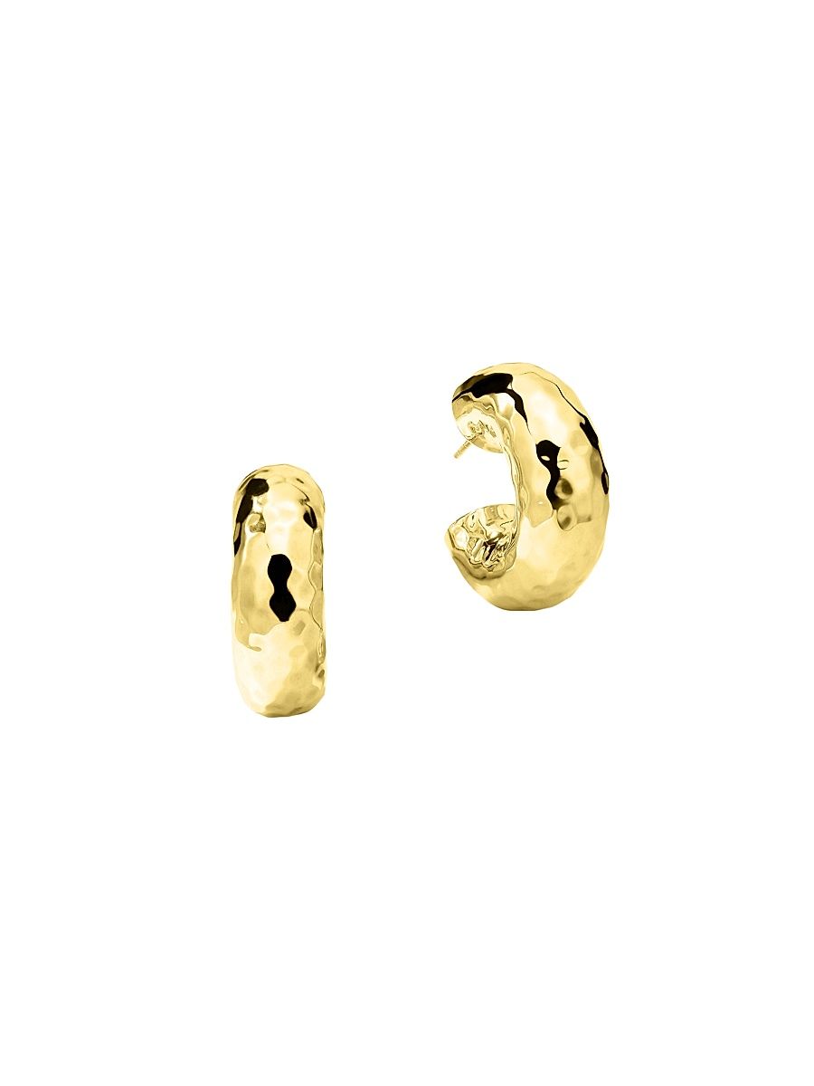 Women's Classico 18K Yellow Gold Hoop Earrings - Gold